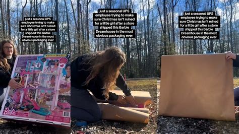 UPS driver plays Santa's helper, wraps little girl's Christmas gift ...