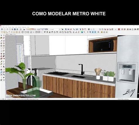 Dica de Sketchup 🤓 Como modelar Metro White 😀 Curso Gratuito de ...