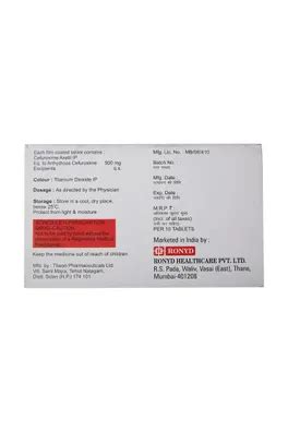 Happycef 500 Tablet | Uses, Side Effects, Price | Apollo Pharmacy