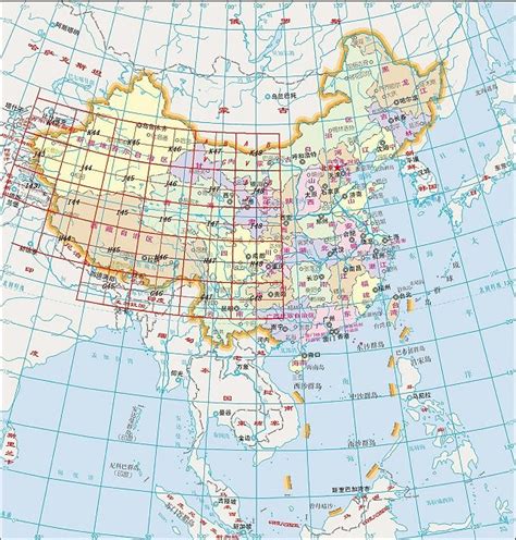 北纬37度中国地图,中北纬37度,中北纬37度线_大山谷图库