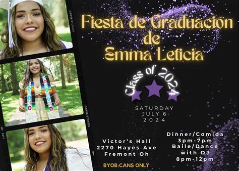Class of 2024? Emmas Graduation Fiesta, Victor's Hall 2270 Hayes Ave ...