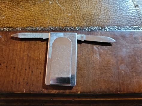 Vintage Moose Mooseheart Money Clip Pocket Knife Nail File Combo Stainless Japan | eBay
