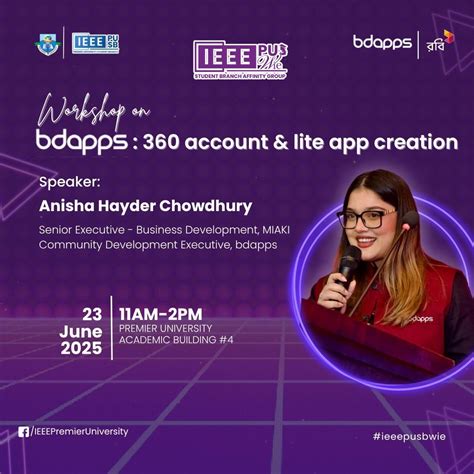 Workshop on bdapps 360 account & lite app creation. , Premier ...