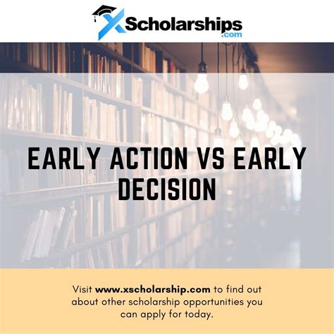 Early Action vs Early Decision | xScholarship