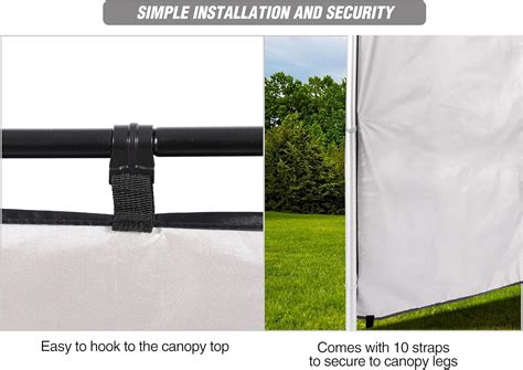 REDCAMP Instant Canopy Sidewall - 3-Pack Sunwall Set India | Ubuy