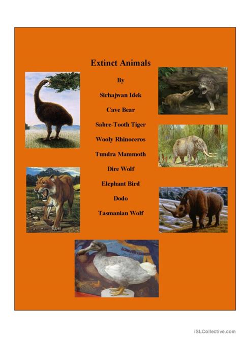 Image result for Extinct Animals with Names