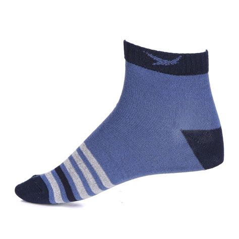 Buy HiFlyers Ankle Length Socks Grey-Blue (Pack of 2): TT Bazaar