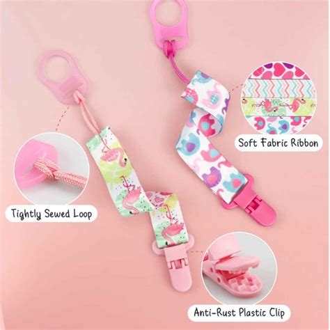 Pico Clip Baby Pacifier Strap – Safe, Durable & Easy to Attach Pack of ...