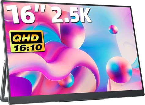 Amazon.com: Upperizon Portable Monitor 16 Inch 2.5K 2560X1600 16:10 100 ...