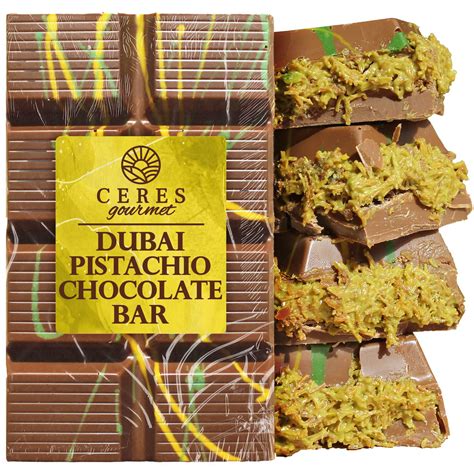 Emirati Indulgence Dubai Pistachio Cream & Kunafa Milk Chocolate Bar (60g)