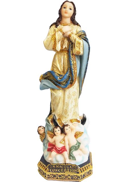 Buy Love's Gift 12" Inch Immaculate Conception Statue Angels Around ...