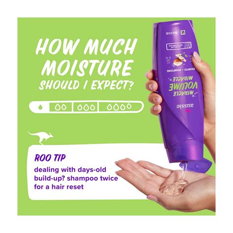Buy Aussie Miracle Volume Shampoo to Add Body, Paraben-Free, Volumizing ...