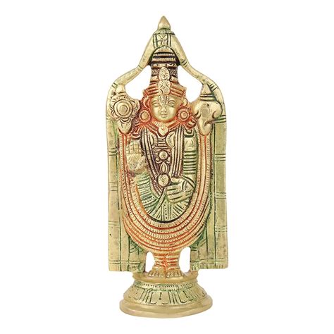 Buy B BRANVIR Brass Tirupati Balaji Statue for Temple - Venkateswara ...