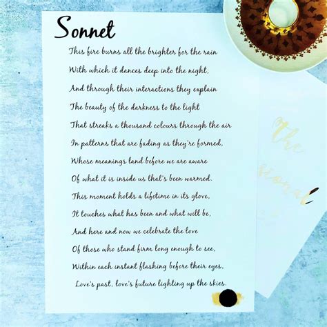 Sonnet/ Poem Bespoke original Sonnets written for wedding | Etsy