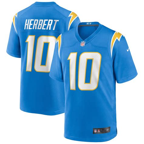 Los Angeles Chargers Nike Game Team Colour Jersey - Italy Blue - Justin ...