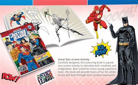 Buy Justice League Stickers Activity and Colouring Book Book Online at ...