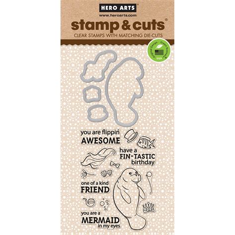 Hero Arts DC207 Manatee Stamp & Cut Die Set : Amazon.in: Toys & Games