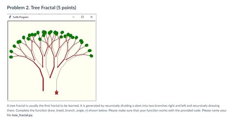 Image result for Python Turtle Tree Code