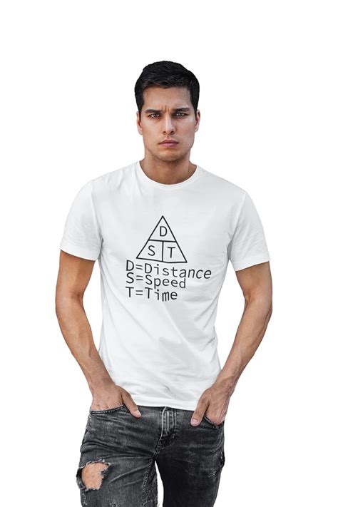 Buy RUSHAAN DST Triangle -Clothes for Mathematics Lover White Round ...