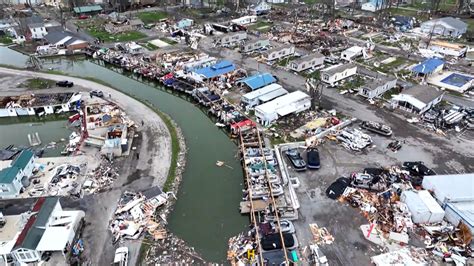 Drone video shows tornado damage near Indian Lake in Logan County | 10tv.com