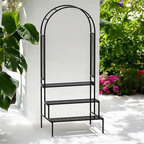 ecofynd Arbow Arc Plant Stands for Outdoor Balcony, Flower Pot Stand ...