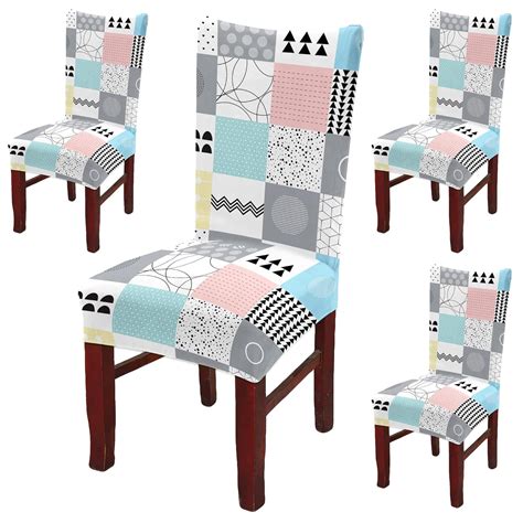 BRIDA Polyester Spandex Stretchable Floral Geometric Printed Dining ...