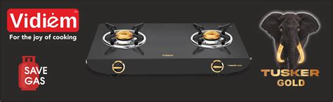 Buy Vidiem 2 Burner Gas Stove Online in India - Tusker Gold