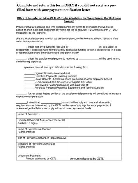 Fillable Online filled form with your payment notification letter Fax ...