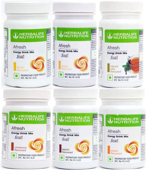 Herbalife Nutrition Afresh All flavors Lemon,Tulsi,Cinnamon,Peach ...
