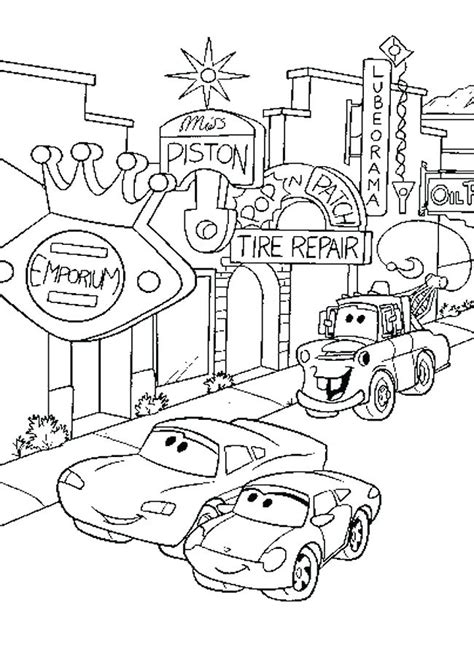 Cars Movie Coloring Pages at GetColorings.com | Free printable ...