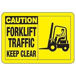 Forklift Traffic Caution Keep Clearpvc Waterproof Sticker Fixed on Foam ...
