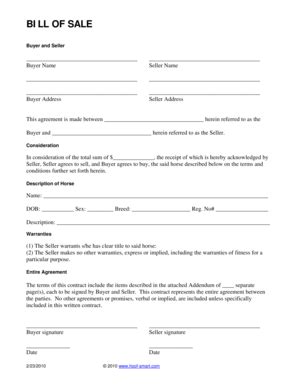 Fillable Online Bill of Sale with addendum.doc. DBidS Reference Guide ...