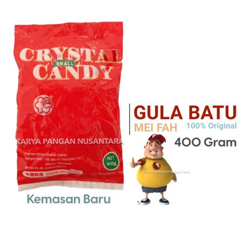 Jual GULA BATU MEI FAH LUMP SUGAR ROCK SUGAR GULA KRISTAL ORI 400 GR ...