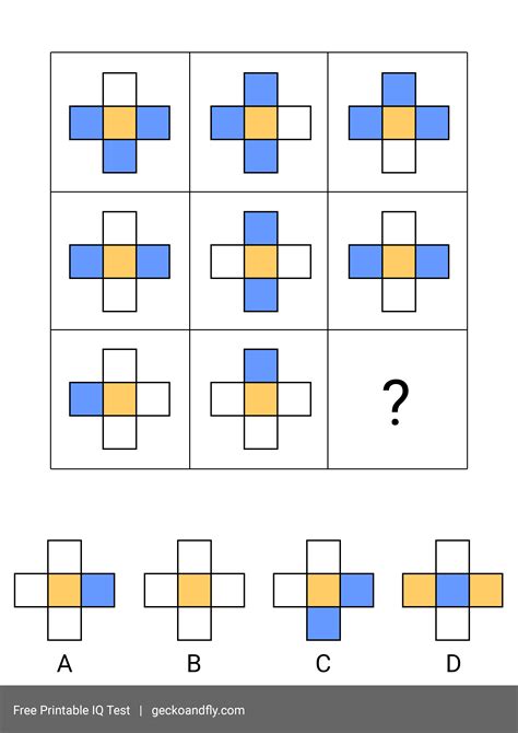 60 Free Printable IQ Test For Kids From 5 to 16 years old [ Part 2 ]