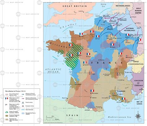 The Revolution Under Siege: French Revolution... - Maps on the Web