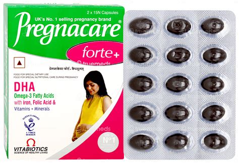 Pregnacare Forte Plus Capsule 15 - Uses, Side Effects, Dosage, Price ...