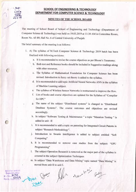 School of Engineering & Technology | Central University of Punjab