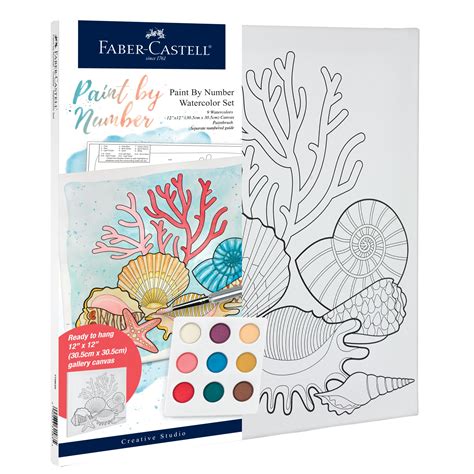 Watercolor Paint by Number - Coastal