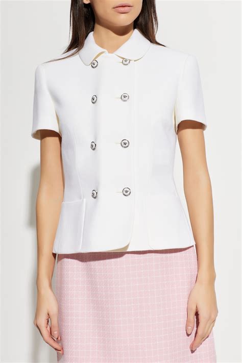 Versace Double-Breasted Short Sleeve Blazer | Women's | Vitkac