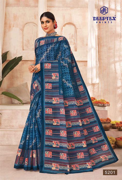 DEEPTEX MOTHER INDIA VOL 41 PURE COTTON SAREE - INDIA #1 WEBSITE