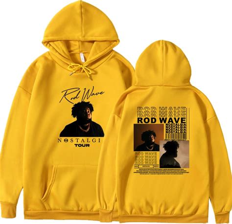 Rod Wave Pullover Hoodie, Nostalgi Tour Fashion Casual Men's and Women ...