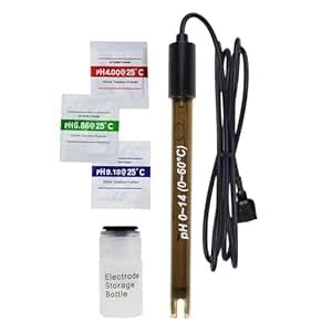 200cm 0-14pH Probe Test | BNC Connection | High Accuracy pH Electrode ...