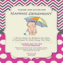 120+ Naming Ceremony Invitation Messages With Images