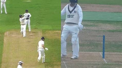 [Watch] Toby Roland-Jones hits a 6 in county match but gets hit wicket ...