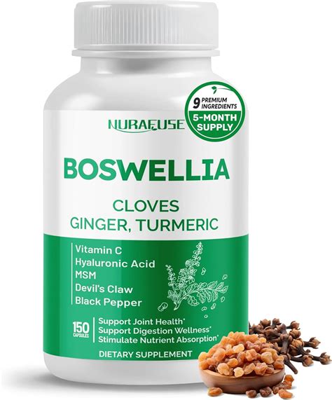 Boswellia With Cloves, Ginger, Turmeric, Vitamin C, Hyaluronic Acid ...