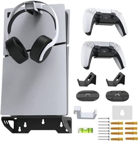 PSS Wall Mount Stand Compatible with PS5 Regular/PS5 Slim Bracket ...