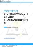Biopharmaceutics AndPharmacokinetics – Theory - BP604T - Studocu