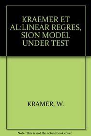Buy Linear Regression Model Under Test Book Online at Low Prices in ...