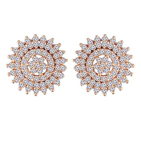 Buy I Jewels Rose Gold Plated Fashion Cubic Zirconia American Diamoand ...