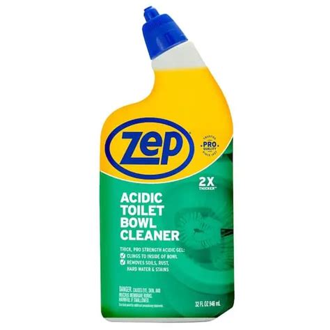 ZEP 32 oz. Acidic Toilet Bowl Cleaner, urinal cleaner, 10% acid gel ...